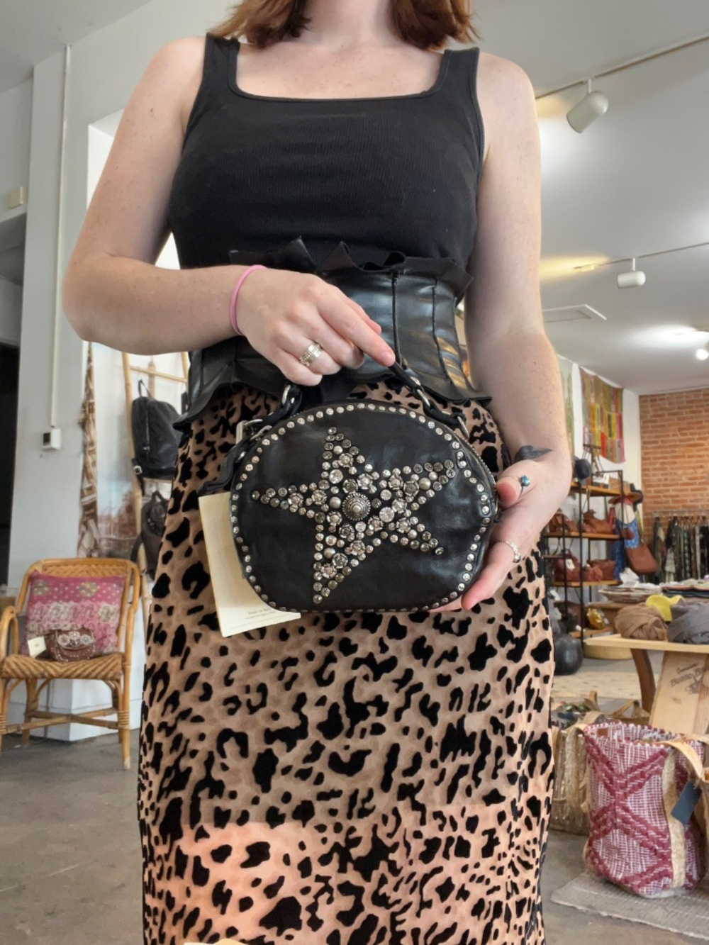 Campomaggi Studded Purse with Star Design - Picture 2 of 5